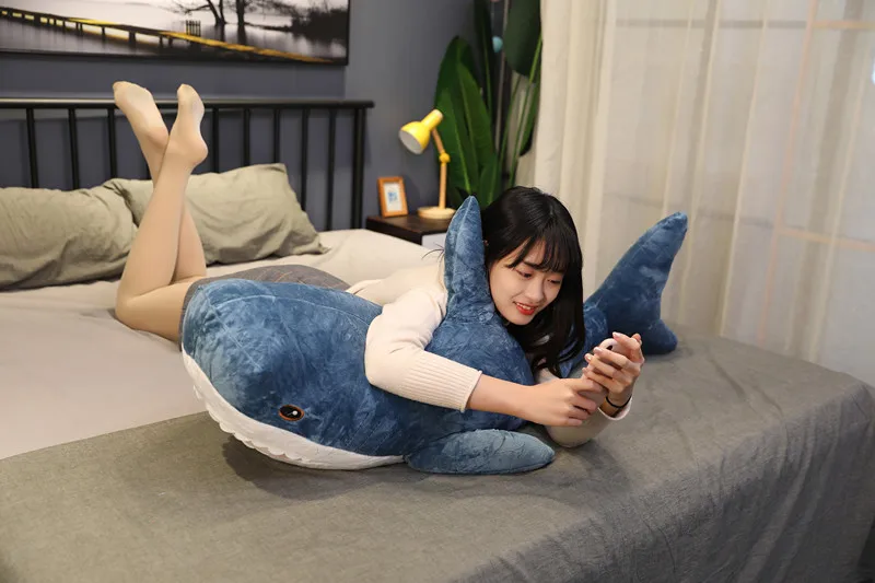 Плюшевая игрушечная Акула популярная спальная Подушка дорожная кукла-компаньон подарок милая плюшевая зверушка Акула Подушка-Рыба