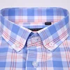 Men's Multi-Color Checkered Plaid Short Sleeve Shirt Worn-in Comfortable Pure Cotton Thin Casual Standard-fit Button-down Shirts ► Photo 3/6