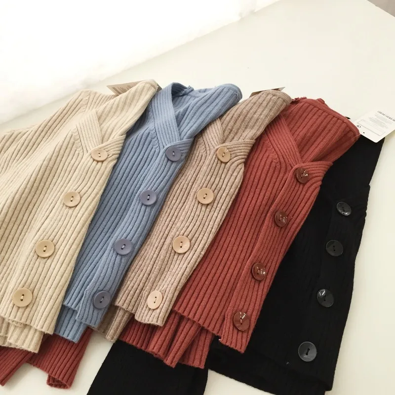 

Women's blouses spring short cardigans single breasted with casual female cleavage tops solid cardigans knitted or crocheted