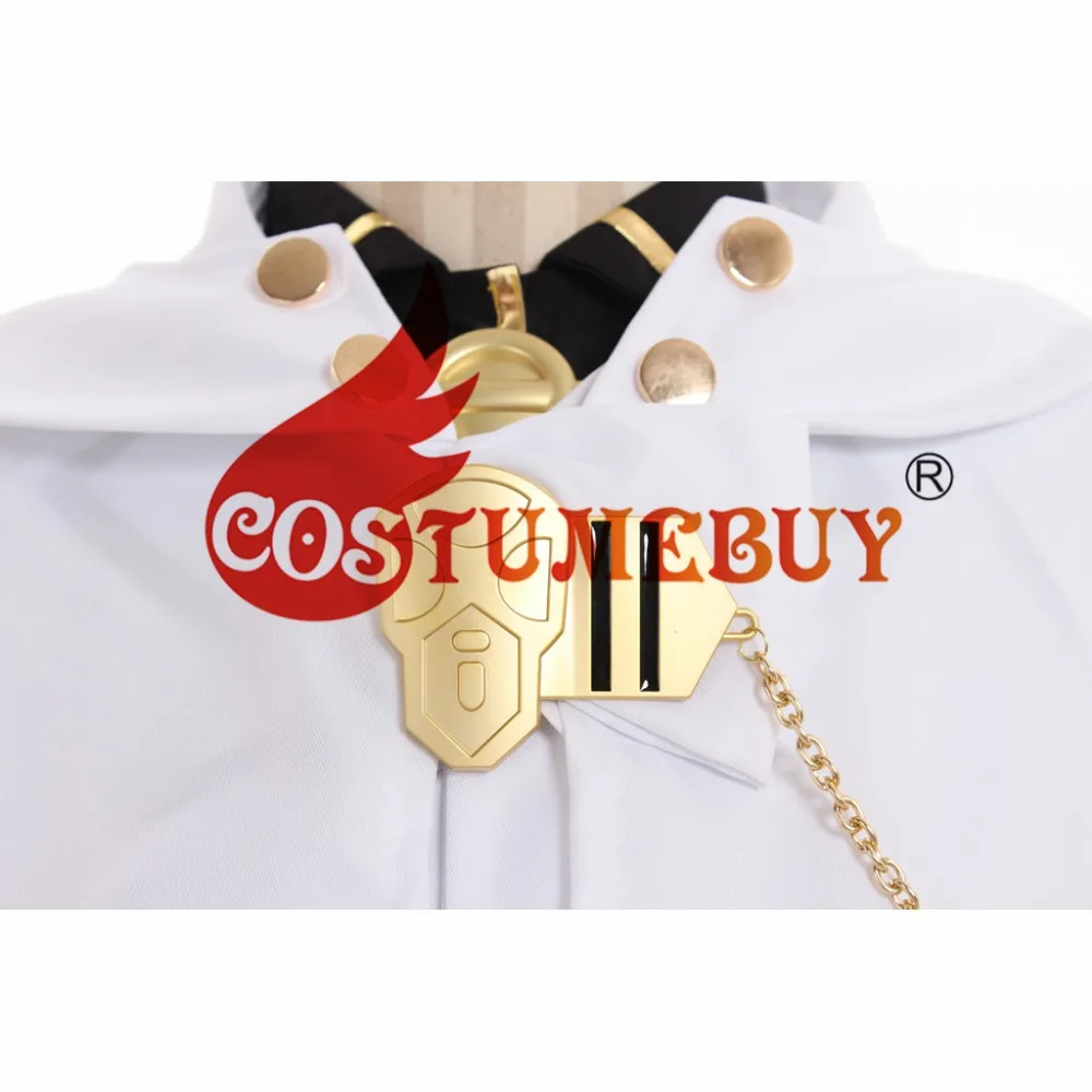 Costumebuy последний Серафим MIKAELA Hyakuya косплей костюм Взрослый мужской униформа белый костюм Плащ Хэллоуин наряды индивидуальный заказ