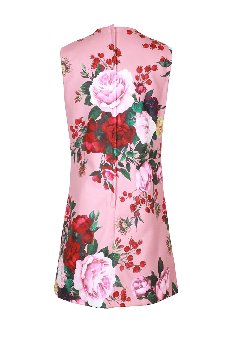 VKBN Autumn and Winter Windbreaker+Dress Rose Flowers Printing Trench Femme Turn Down Collar Women Trench