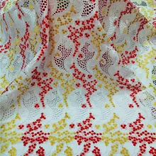 Горячая Распродажа! Африканская кружевная ткань, высокое качество, швейцарская вуаль, швейцарская парча, 5 ярдов/партия