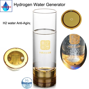 

Hydrogen-Rich Water Generator Ionic Membrane Alkaline Pure H2 Glass Cup Wireless Transmission Touch Switch Anti-Aging Products