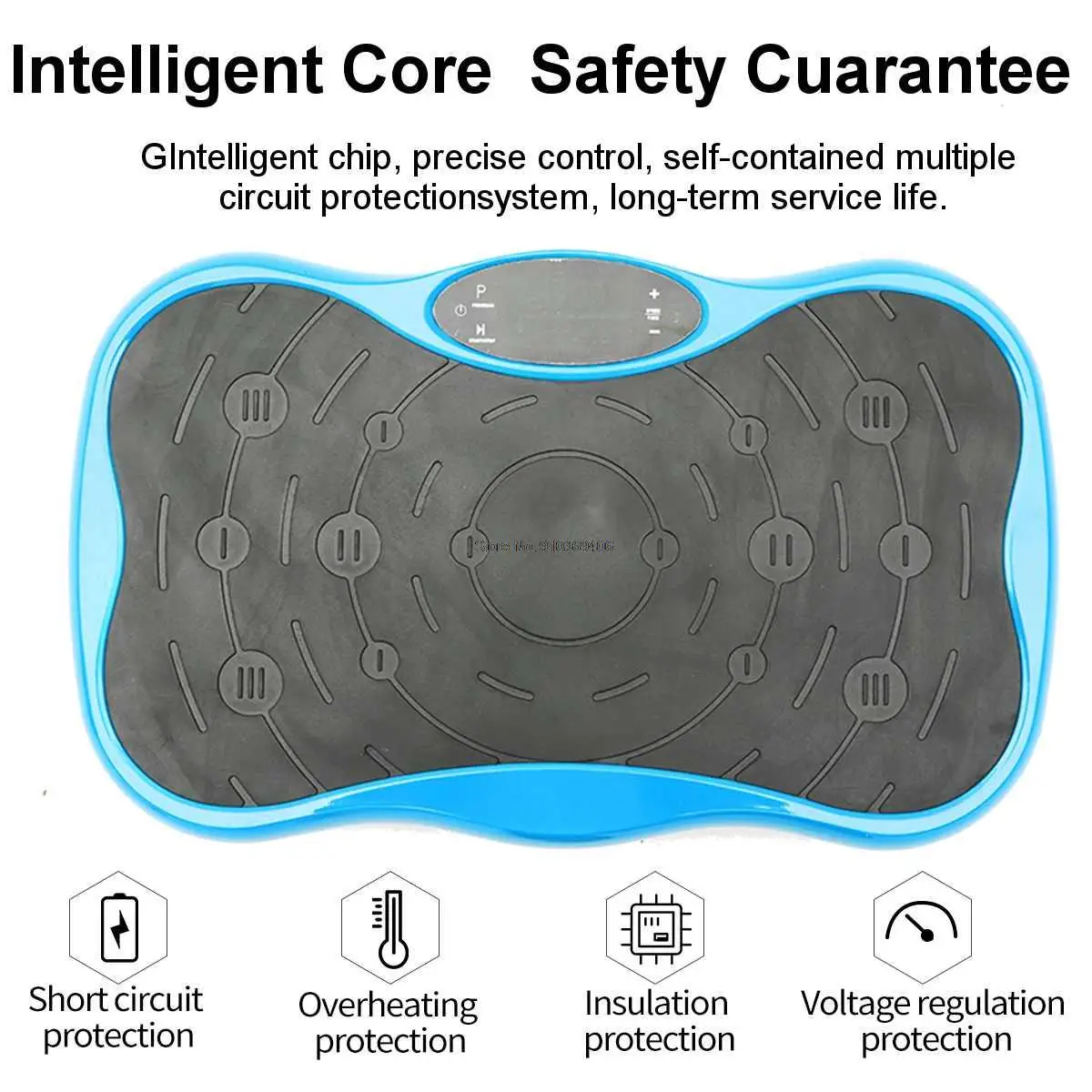 200KG/441LBS LCD Display Exercise Fitness Slim Vibration Machine Trainer Plate Platform Body Shaper with bluetooth Remote Contro