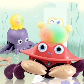 

Baby Pull Rope Toy Cartoon Sea Animal Traction Line Car Cute Rubber Teether Hanging Game Early Development Toys For Infant Gift