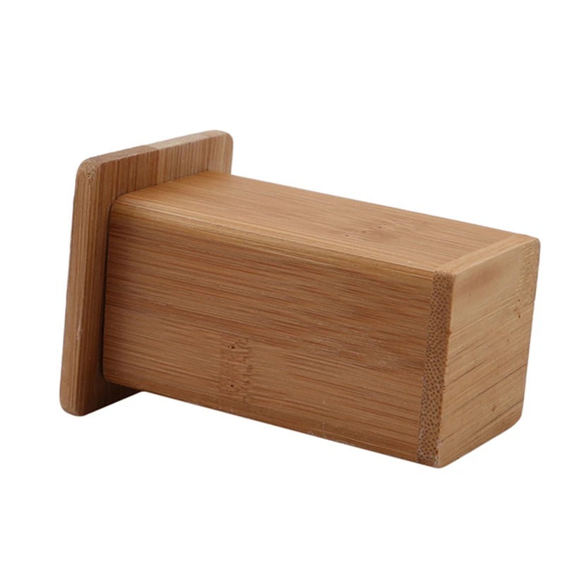 Bud Holder Base Room Decorate Square Toothpicks Holder Toothpick Case Kitchen Tools Portable Storage Case Bamboo Toothpick Box