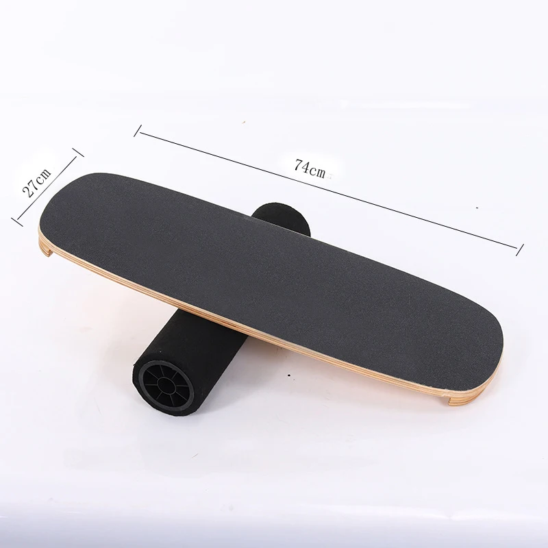 Wooden Balance Board Yoga Twisting Fitness Balance Plate Core Workout For Abdominal Waist Legs Muscles Roller- Board Balancing