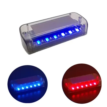 

Solar Power Dummy Alarm Stroboscopes Car LED Light Security Warning Light Flasher Anti-theft Light Mini Stratoscopes On The Car