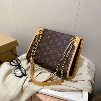 

Fashionable Simple Style Handbags 2020 New Printed Big Bags Simple and Practical Single Shoulder Messenger Bags Luxury Tote Bags