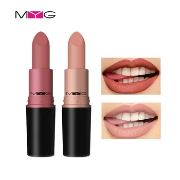 

MYG 9 Colors Nutritious Lipstick Waterproof Long Lasting Velvet Teddy Nude Fashion Lips Makeup Moisturizer Smooth Lip Stick