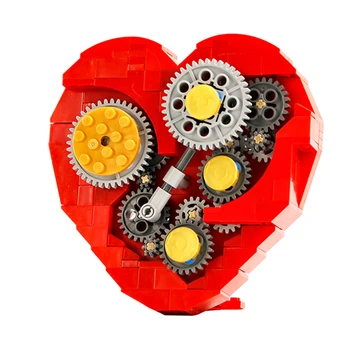 

Hot 182Pcs MOC Mechanical Heart Small Particle Building Block Model For Gift Model Education Toy Gift For Children Kids Adults