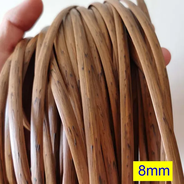 10 Meters PE Gradient Flat Synthetic Rattan Material Roll Handmade Weaving Rope Repair Furniture Bed Sofa Chair Table Basket 1