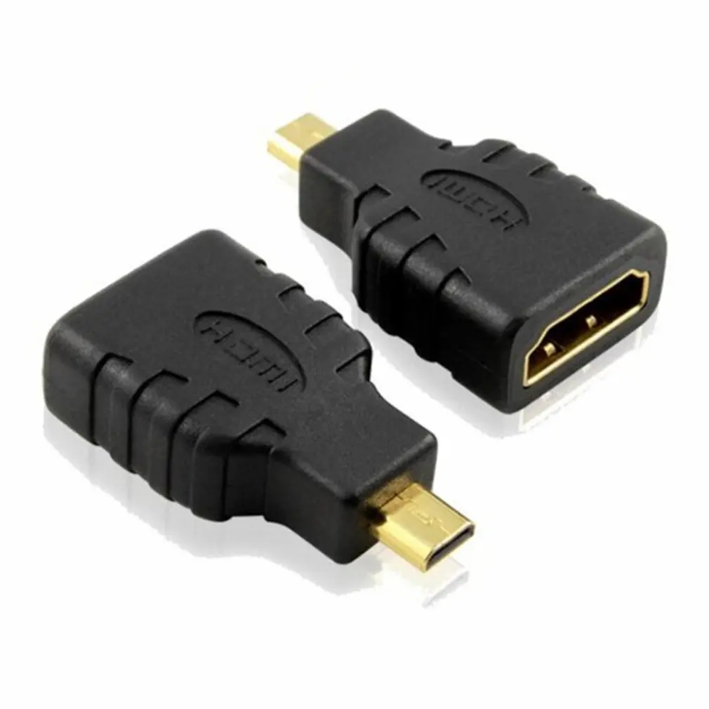 Микро-HDMI к HDMI адаптер позолоченный 1080P микро HDMI штекер к стандартному HDMI для Raspberry Pi 4 Модель B модель