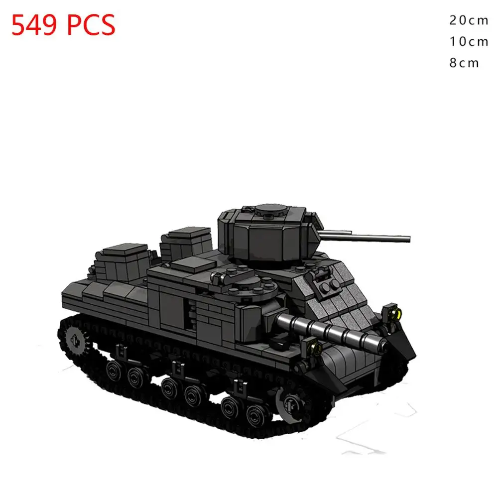 Хит lepining военные WW2 technic Army war US M3 танковые транспортные средства Мини фигурки с