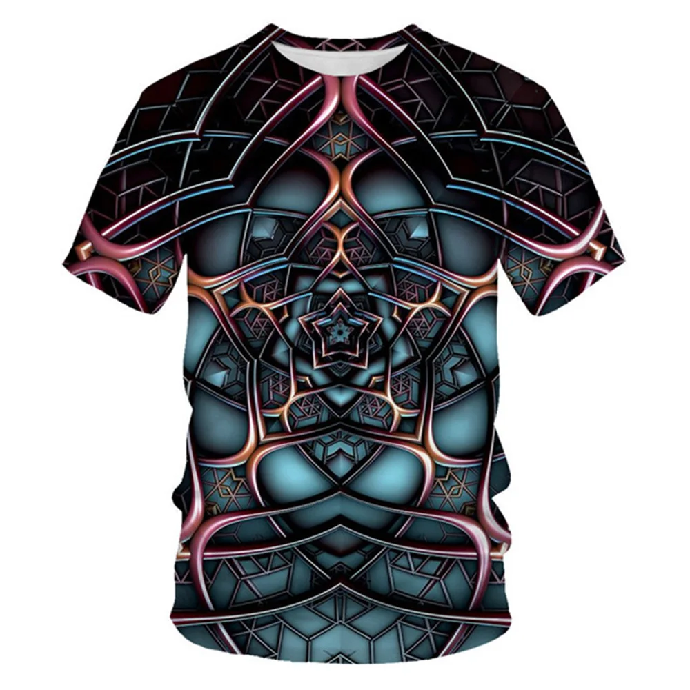 Men's T-shirt New Summer 3D Blood vessel Printed T-Shirt line Print T-Shirt 3D Bloodshot Effect Men T-Shirt Novelty Tops T-Shirt