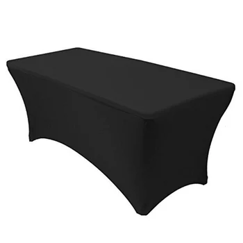 

Fashion Cocktail High Stretch Spandex Wedding Hotel Birthday Table Cover Buffet Cloth Table Set Tablecloth Decoration 183X76X74