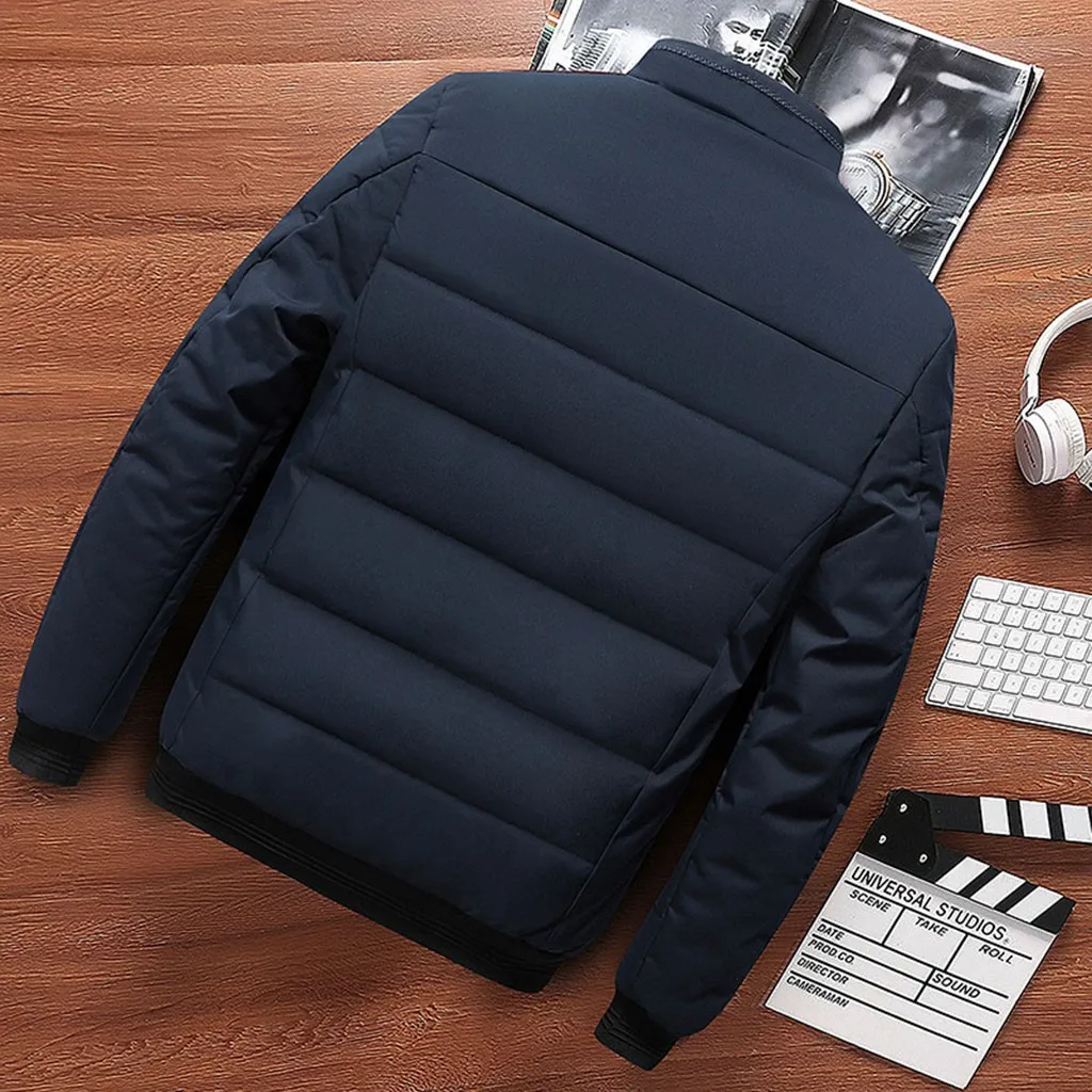 JAYCOSIN Мужская куртка, Chaqueta Hombre, Осень-зима, теплая, длинный рукав, толстая куртка, пальто, хлопок, мужская куртка, Casaco Masculino, 19AUG8