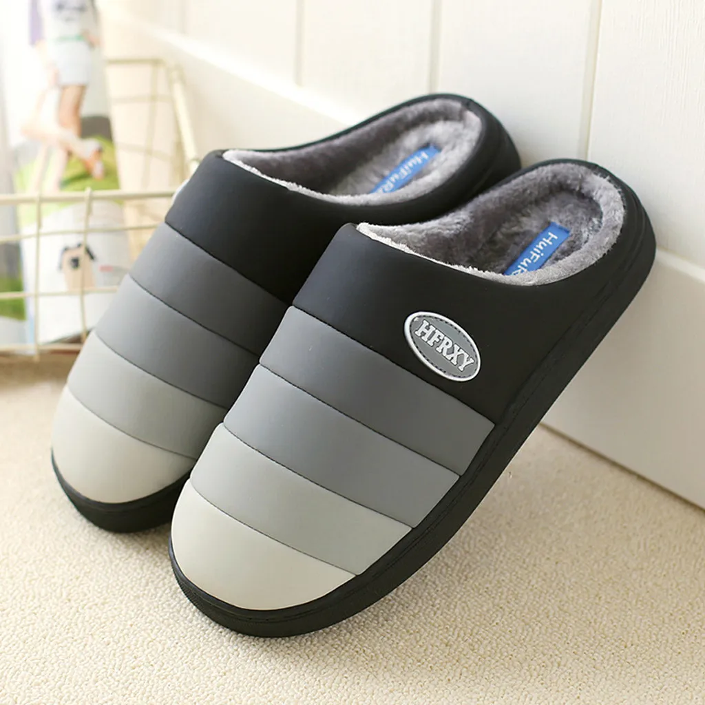 Zapatillas de casa antideslizantes para hombre, zapatos cálidos para interior, dormitorio, para invierno, n. ° L35, 2020