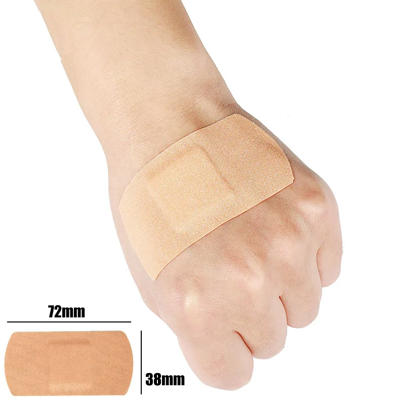 Vendaje elástico grande de 7,2x3,8 cm para primeros auxilios de 20 piezas, parche de piel transpirable adhesivo para heridas, para viaje al aire libre en casa