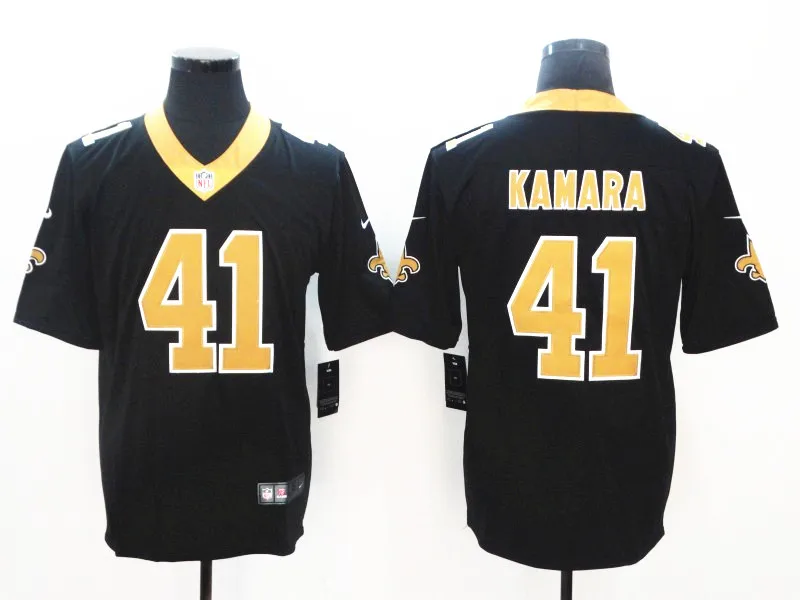 Черный Мужчины Орлеан Элвин Камара Drew Brees Майкл Томас Vapor Untouchable Limited Jersey - Цвет: Черный