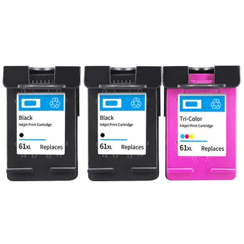 

2 PCS Black, 1Pcs Color, Suitable for HP61 Ink Cartridge HP1050 1510 1010 1000 2620 Inkjet Printer Ink