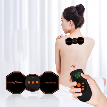 

Portable Smart Massager Sticker Back Waist Legs Neck Massage Sticker Remote Control Smart Physiotherapy Cervical Spine Massage