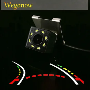 

HD Wireless Car CCD Rear Camera Fisheye 4 8 12 led dynamic Night Vision bracket waterproof parking For ford focus 2015 2016 2017