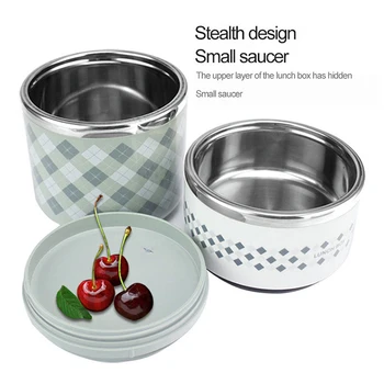 

1pc Hot Sale Beautiful Portable Multi-layer Insulation Stainless Steel Lunch Box Children Picnic Container Insulation Barrel
