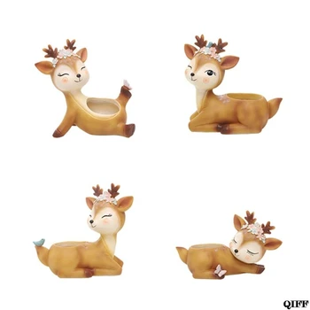 

Cute Animal Cartoon Drawing Resin Flower Pot Plant Fleshy Container