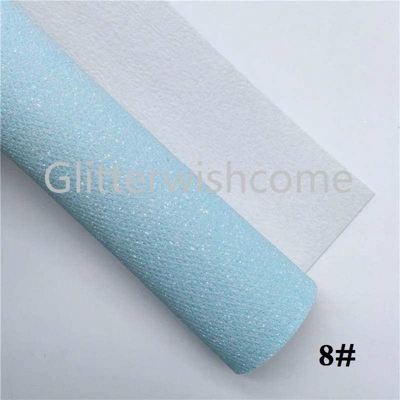 Glitterwishcome 21X29 см A4 размер винил для бантов тонкая блестящая ткань, блестящая кожа искусственная кожа листы для бантов, GM706A
