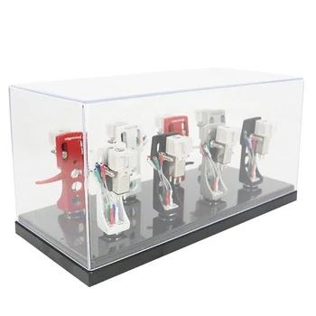 

Phonograph Box Shell Case Acrylic Turntable Audio Headshell Keeper Stylus Holder Universal Phono Music Home Player Accessories
