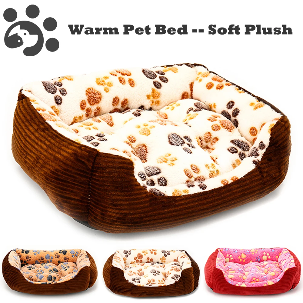 buy Dog Beds for Small Large Dogs Fleece Pet Sofa Bed Luxury for Puppy Cat Soft Winter Warm Beds for Dogs Mats Cushion Sofa BD0054