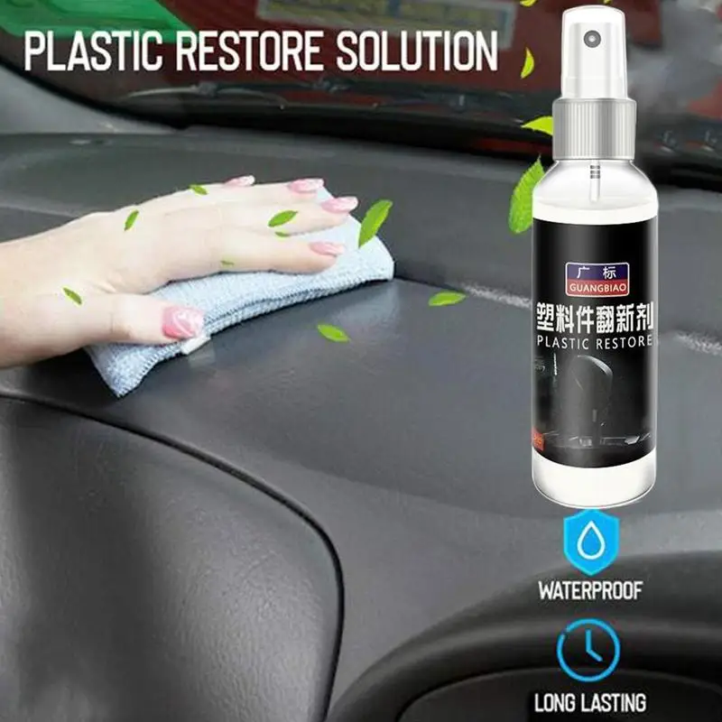 

120ml Plastic parts wax instrument panel retreading agent Automotive Interior Plastic Renovated Coating Paste Maintenance Agent
