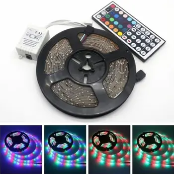 

Color Changing LED Strip Light 3528 SMD RGB with 44key Remote Controller Indoor