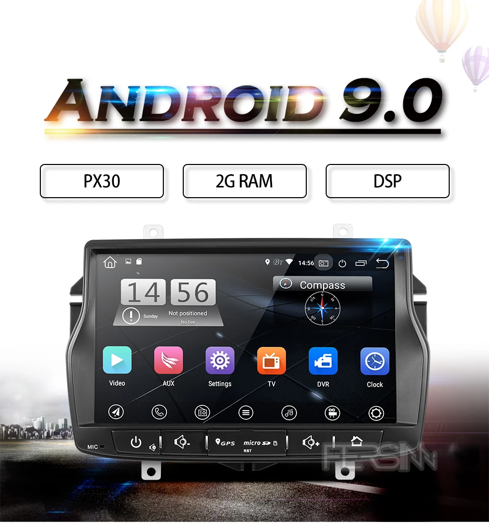 Fersinny CLDA8071 PX30 android 9.0 car dvd for Lada Vesta car radio video audio player gps navigation car stereo player