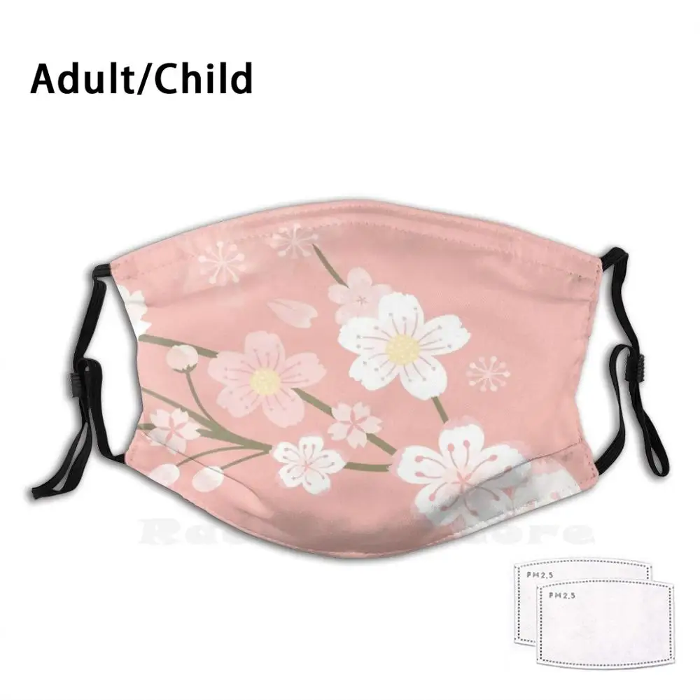 

Sakura Cherry Blossom Girlfriend Boyfriend Sakura Funny Print Reusable Filter Face Mask Sakura Cherry Blossom Flower Tree Plant