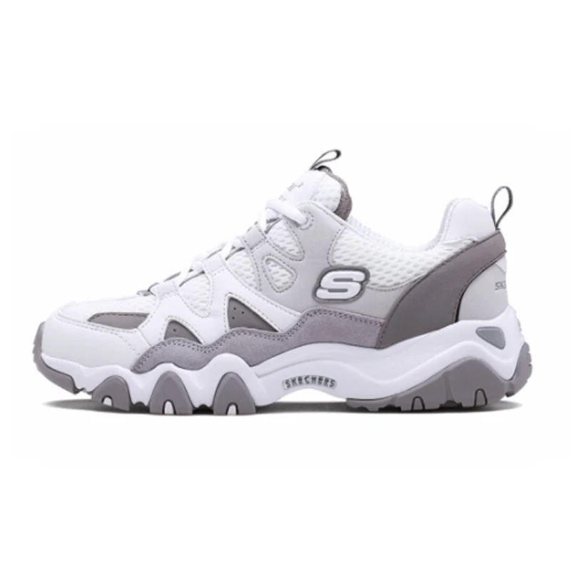Skechers D'lites/женская повседневная обувь; удобная женская обувь на массивной платформе; обувь на толстом каблуке со шнуровкой; 99999693-WGY - Цвет: 99999693-WGY