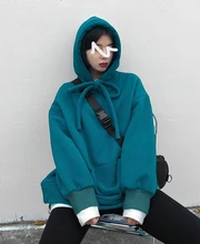 

Women Hoodie Harajuku Korean Version Loose Oversized Sweatshirts Solid Color Long-sleeved Hooded Sweatshirt Winter Warm hoodies