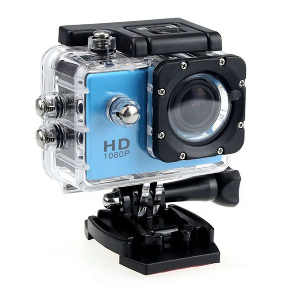 G22 1080P HD съемка водонепроницаемая цифровая камера видеокамера COMS сенсор Широкоугольный объектив камера Профессиональная фотография - Цвет: blue