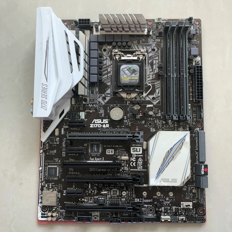 Материнская плата Asus Z170-AR для настольных ПК, черная, золотая, версия DDR4, материнская плата 1151pin, б/у, новинка 90