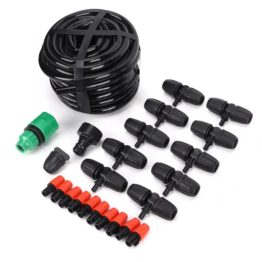 10m DIY Automatic Watering Set Garden Plant Flower Irrigation Atomizing Kit with Nozzle Garden Irrigation System