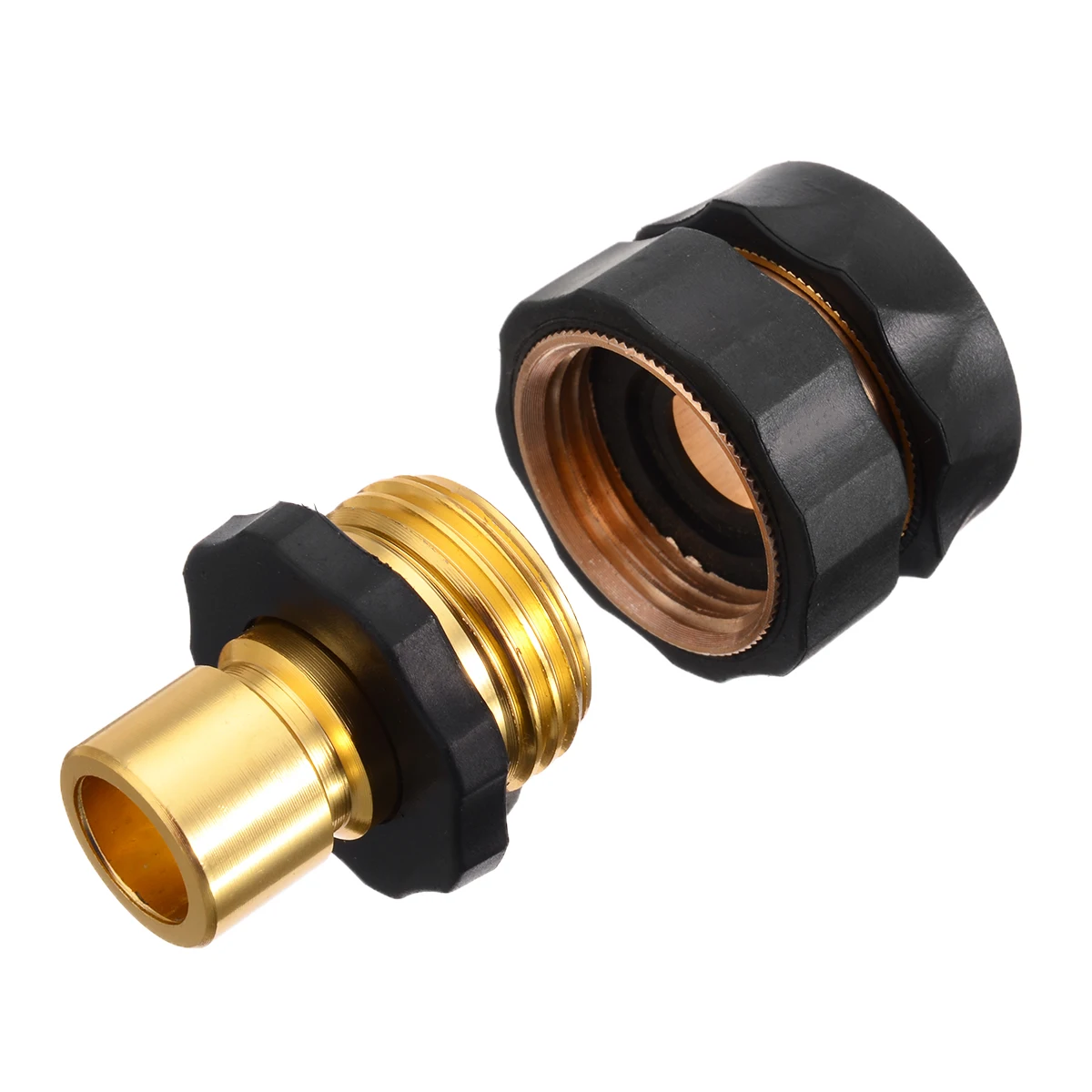 1 Pairs Universal Garden Hose Connector Quick Connect Set Pure Brass Hose Tap Faucets Standard Connector Adapter