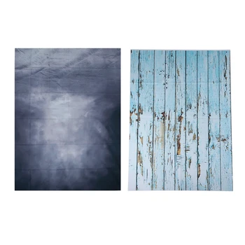 

2 Pcs Retro Thin Studio Backdrop Photography Props Background 1.5X2.1M & 100X150cm