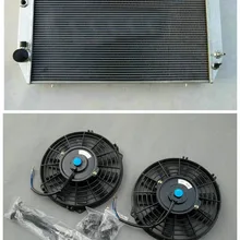 62 мм с наружной резьбой Алюминий радиатор+ вентиляторы для Jaguar XJS V12/XJ12 1976-1996 95 94 93 92 91 90 на