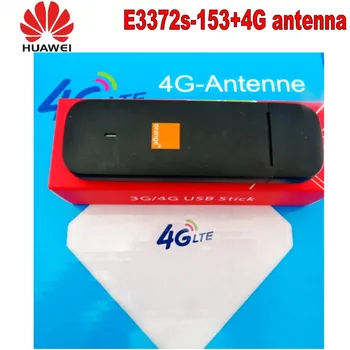 Billige 100 Stücke Entsperrt Huawei E3372s-153 4G LTE USB Dongle USB Stick Datacard Mobile Broadband USB Modems 4G Antenne