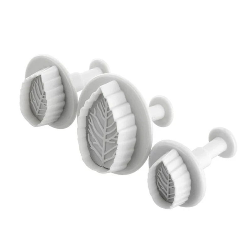 Description Picture 4 of item3Pcs/Set Cake Rose Leaf Plunger Fondant Decorating Sugar Craft Mold Cookie Biscuit Cutter Cake Decorating Pastry Cake Tools