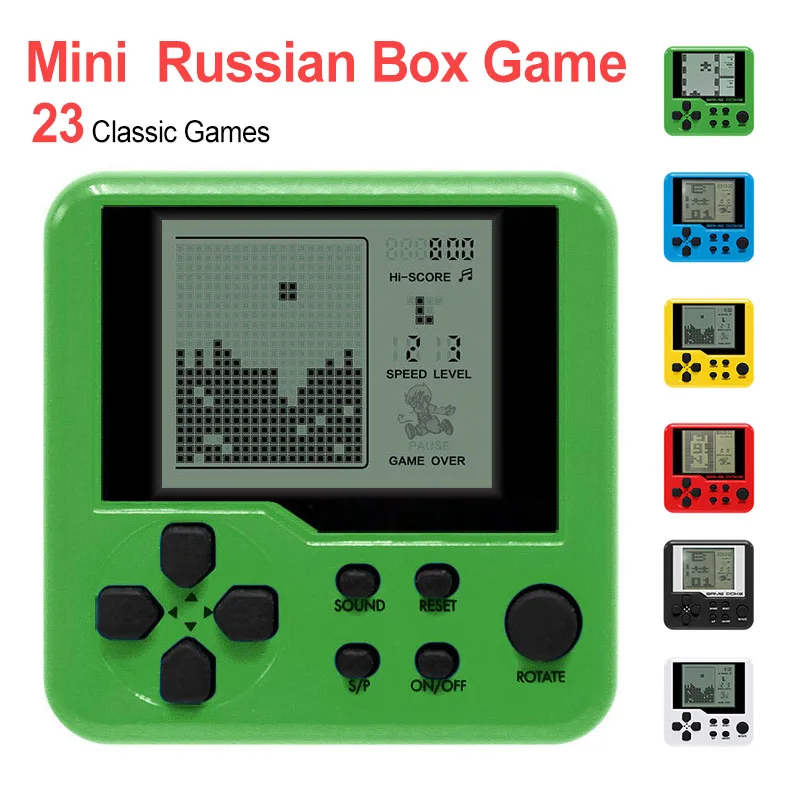 Tetris портативная игровая консоль детская головоломка электронные игрушки многоцветный ретро игровая консоль мини-игра ручной плеер для детей