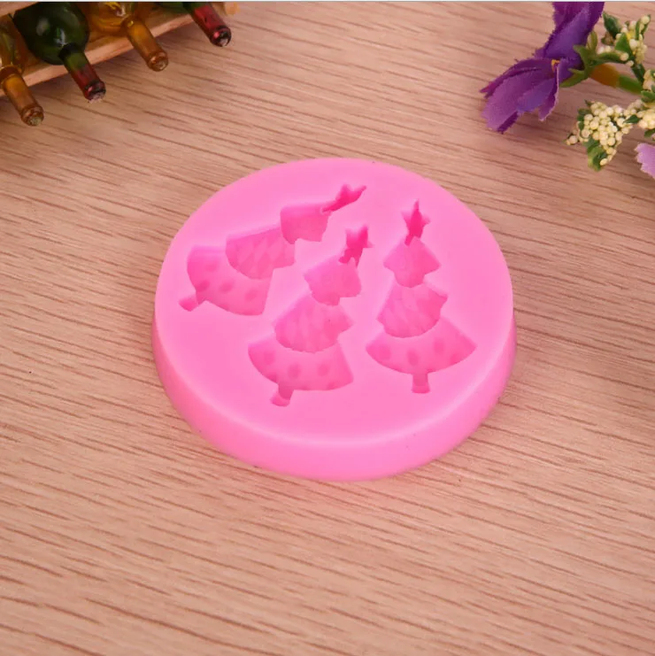 1 шт. силиконовые экологически чистые заполненные формы рождественскийелочный