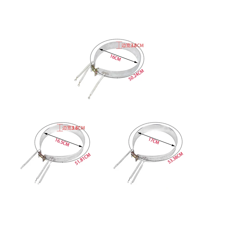 

Quick Heating Fine Insulation Performance Household Electric Water Heater Parts 160/165/170mm/220V/900W Thin Band Heater Element