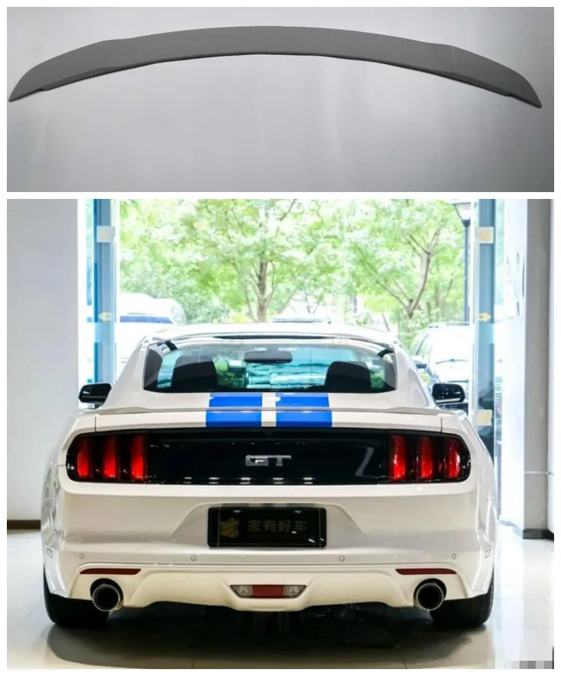 

High quality ABS Paint Car Rear Trunk Lip Spoiler Wing Fits For Ford Mustang 2015 2016 2017 2018 2019